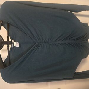 VENUS Teal Long Sleeve Top